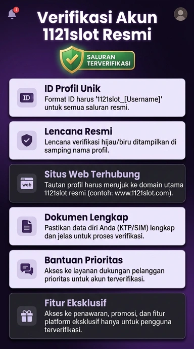 Kanal Resmi 1121slot untuk Pengguna Android Indonesia