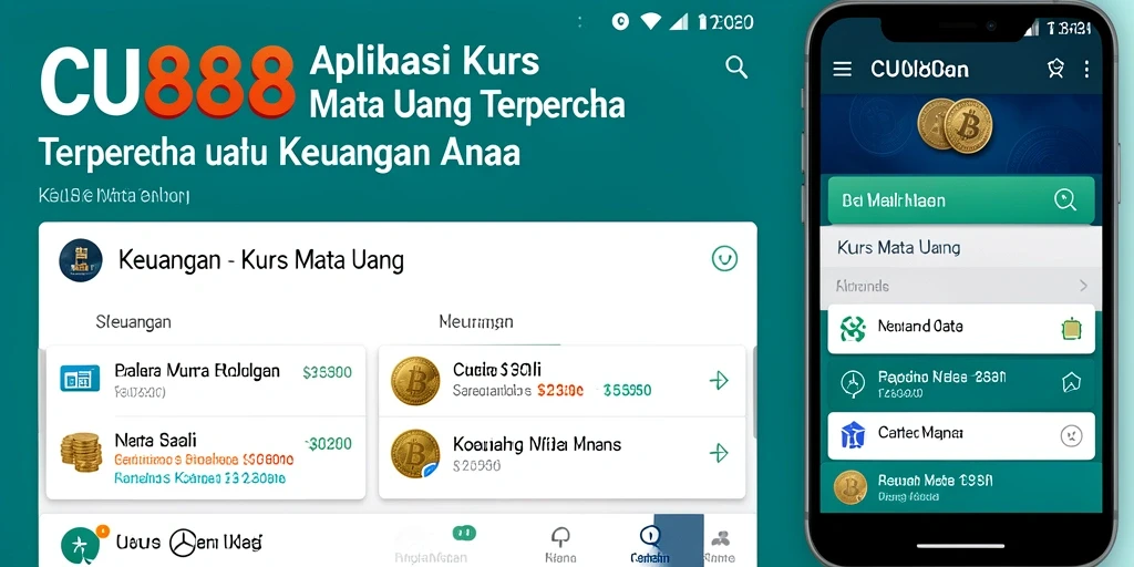 Tampilan antarmuka aplikasi CU888 yang sederhana dan informatif.
