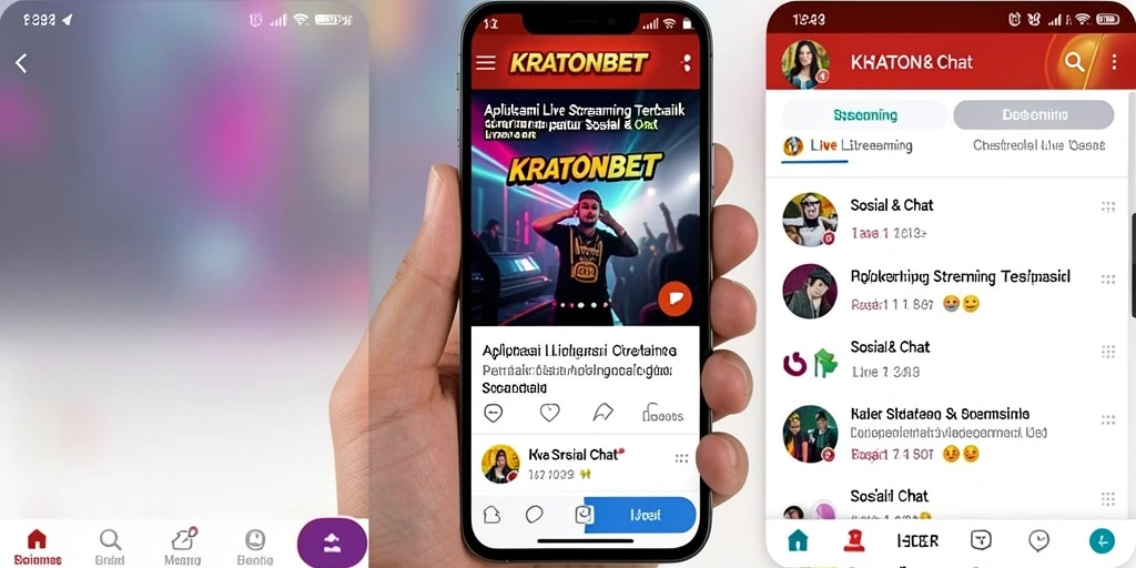 Tampilan antarmuka utama KRATONBET untuk Live Streaming yang interaktif.