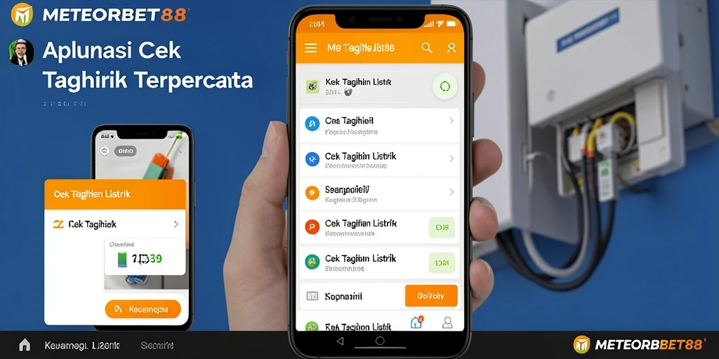 Tampilan antarmuka METEORBET88 untuk cek tagihan listrik.