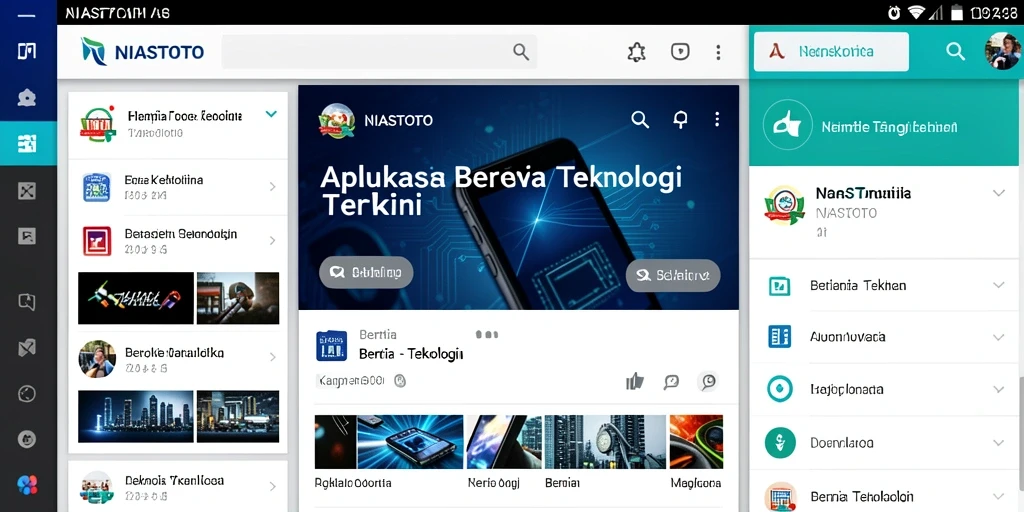 Tampilan antarmuka NIASTOTO yang modern dan intuitif.