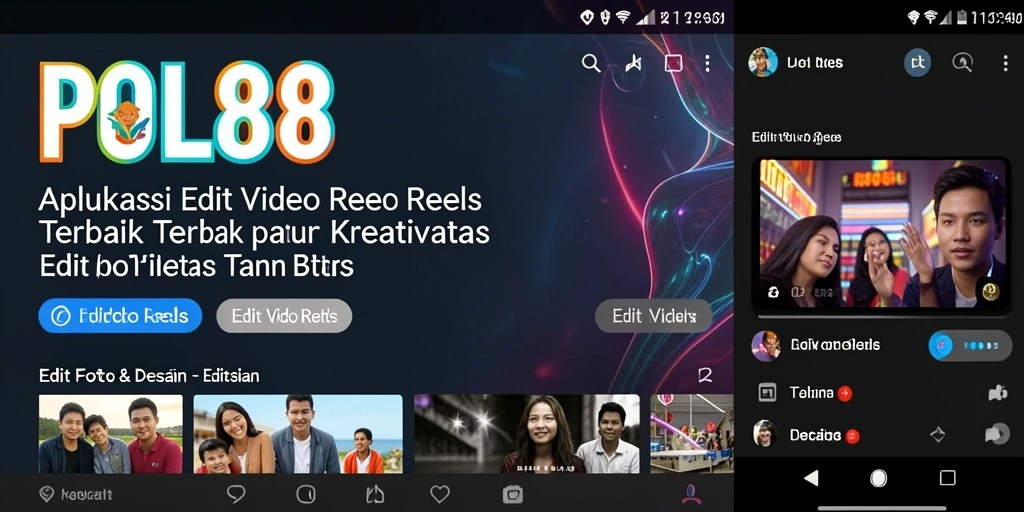 Antarmuka aplikasi POL88 yang intuitif untuk Edit Video Reels.